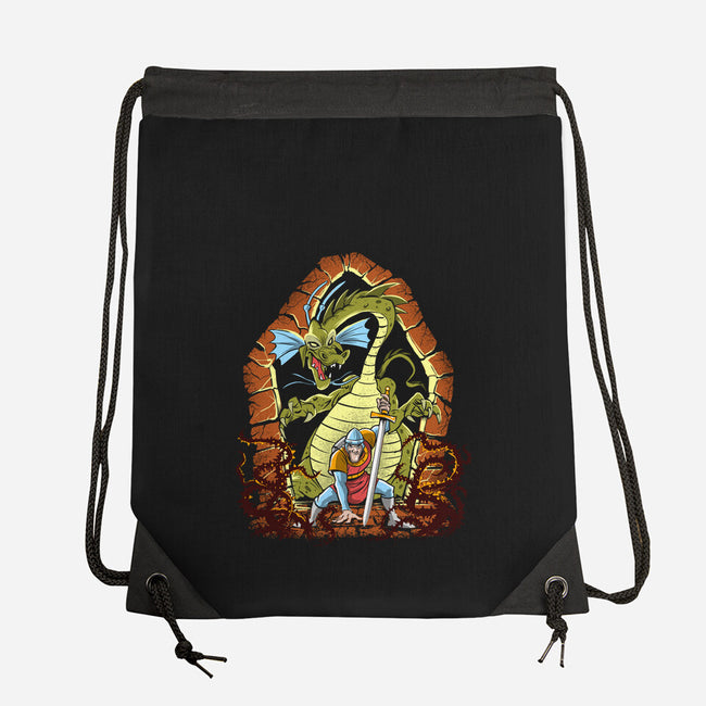 The Adventures Of Dirk The Daring-None-Drawstring-Bag-zascanauta