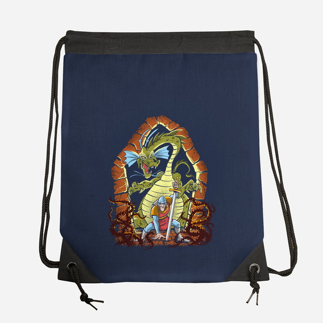 The Adventures Of Dirk The Daring-None-Drawstring-Bag-zascanauta