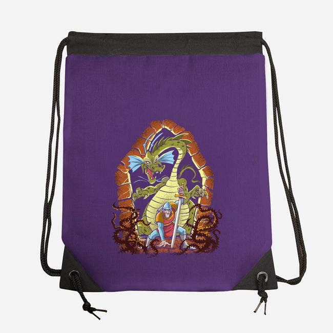 The Adventures Of Dirk The Daring-None-Drawstring-Bag-zascanauta