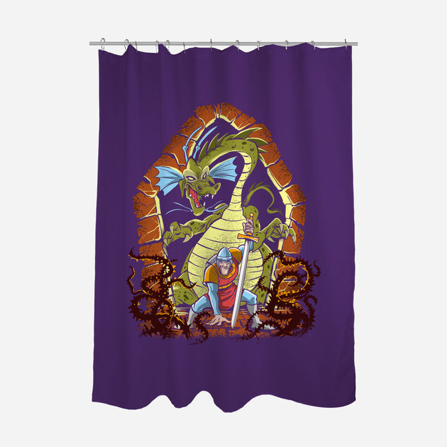 The Adventures Of Dirk The Daring-None-Polyester-Shower Curtain-zascanauta
