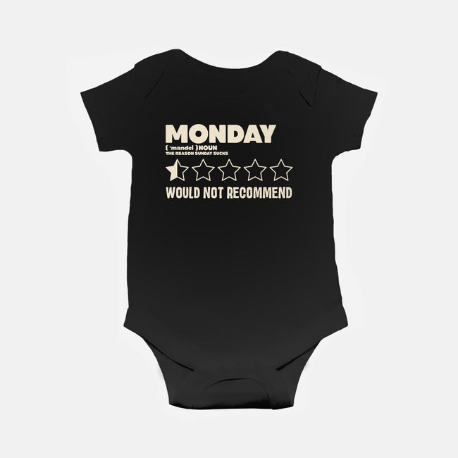 The Reason Sunday Sucks-Baby-Basic-Onesie-turborat14