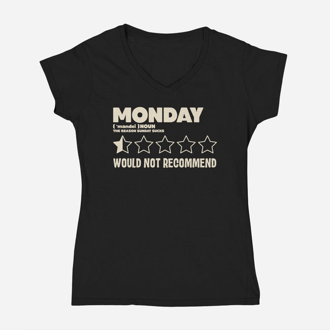 The Reason Sunday Sucks-Womens-V-Neck-Tee-turborat14