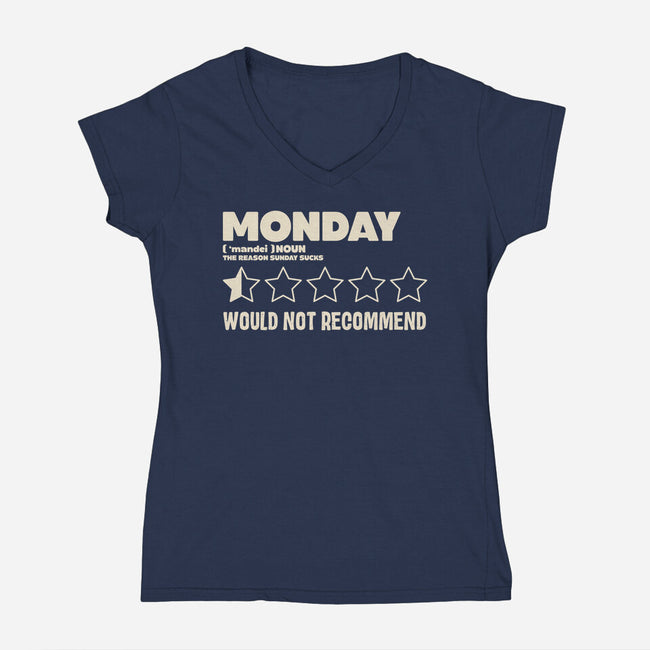 The Reason Sunday Sucks-Womens-V-Neck-Tee-turborat14