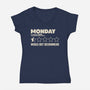 The Reason Sunday Sucks-Womens-V-Neck-Tee-turborat14