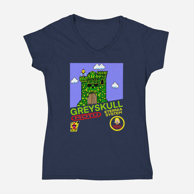 Eternia System-Womens-V-Neck-Tee-Millersshoryotombo