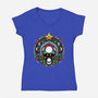 Cosmic Power Up-Womens-V-Neck-Tee-Millersshoryotombo
