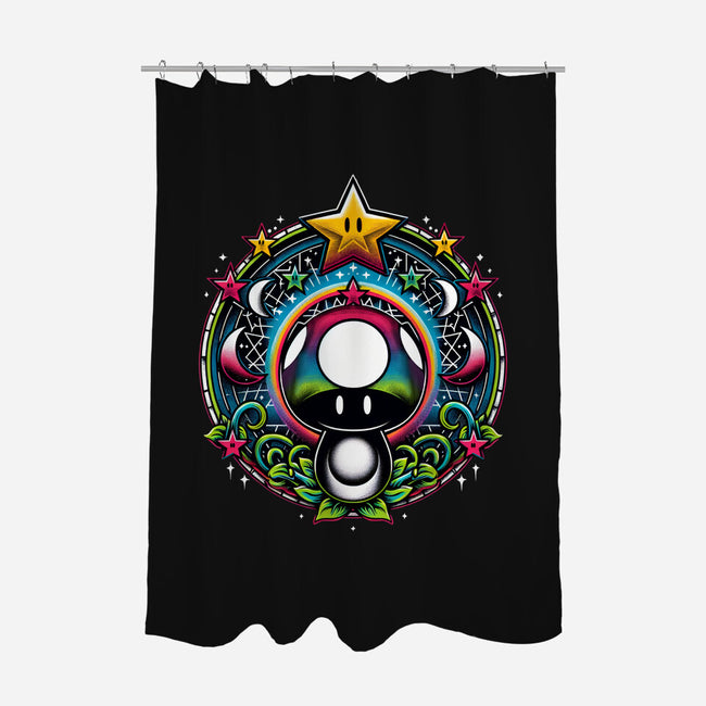 Cosmic Power Up-None-Polyester-Shower Curtain-Millersshoryotombo