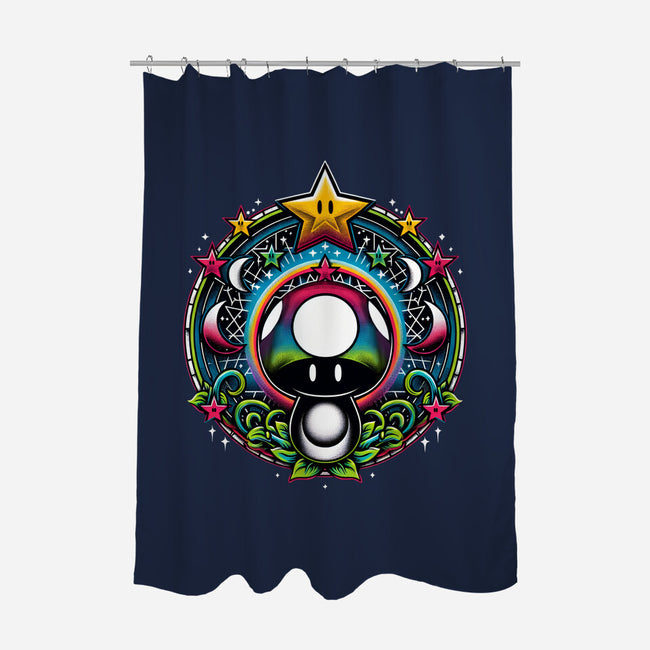 Cosmic Power Up-None-Polyester-Shower Curtain-Millersshoryotombo