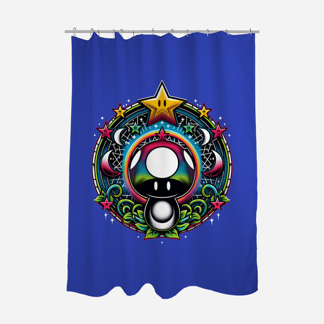 Cosmic Power Up-None-Polyester-Shower Curtain-Millersshoryotombo