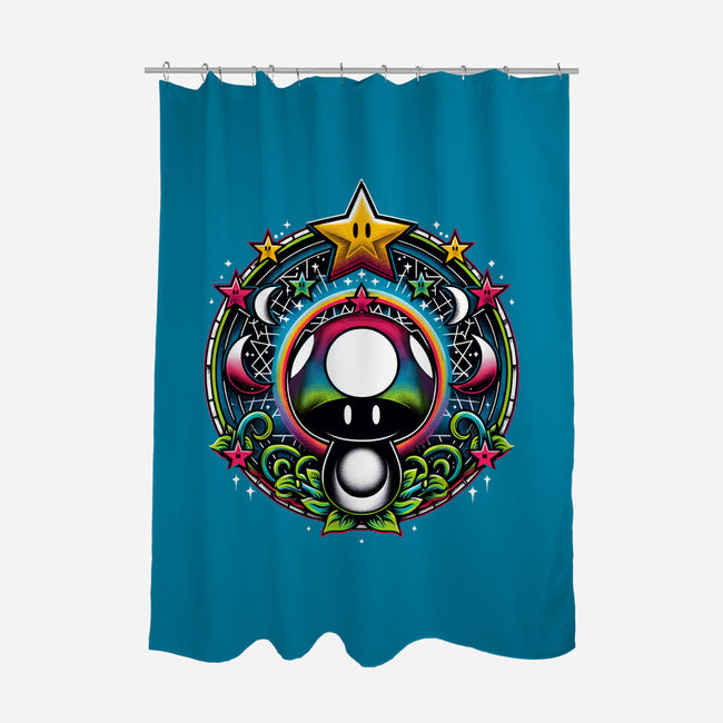 Cosmic Power Up-None-Polyester-Shower Curtain-Millersshoryotombo