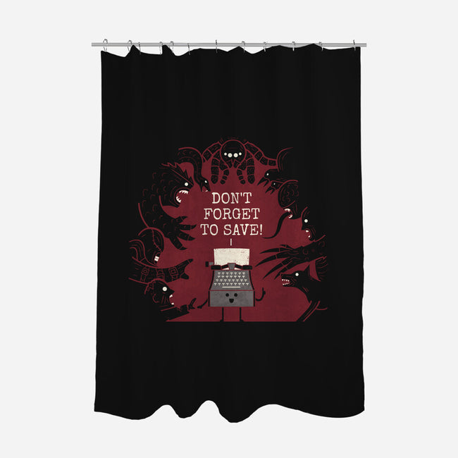 Don't Forget-None-Polyester-Shower Curtain-Teo Zed