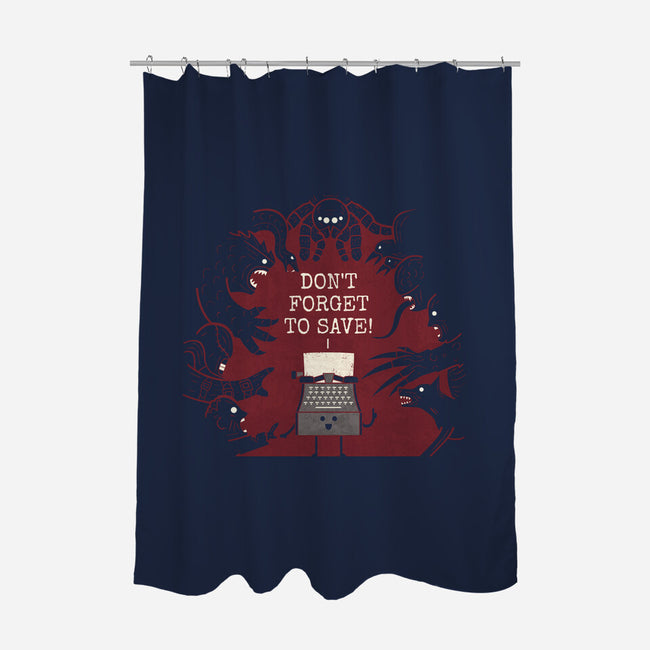 Don't Forget-None-Polyester-Shower Curtain-Teo Zed