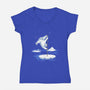 North Pole Dancer-Womens-V-Neck-Tee-silentOp