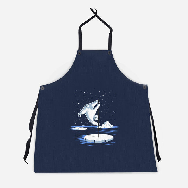 North Pole Dancer-Unisex-Kitchen-Apron-silentOp