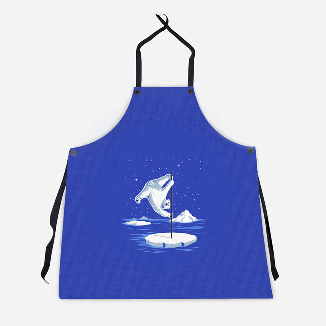 North Pole Dancer-Unisex-Kitchen-Apron-silentOp