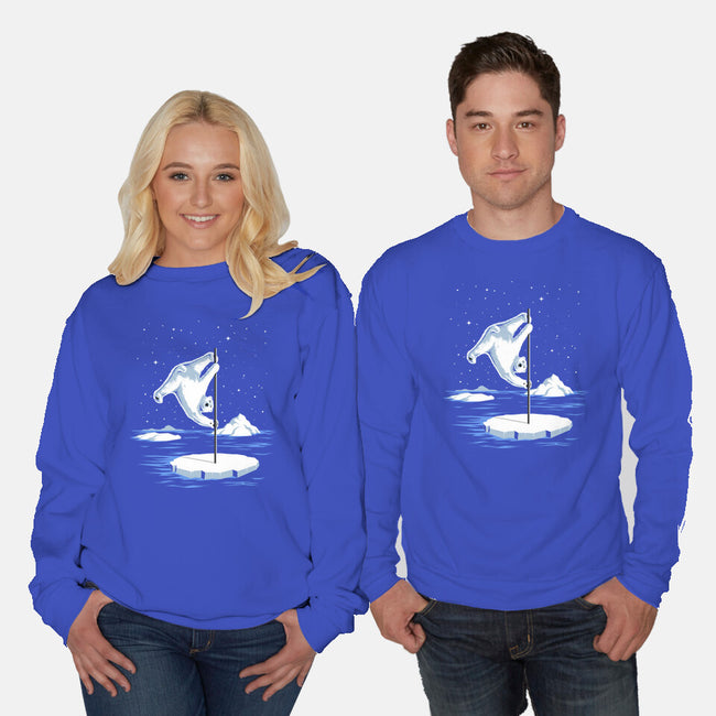 North Pole Dancer-Unisex-Crew Neck-Sweatshirt-silentOp