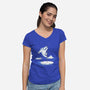 North Pole Dancer-Womens-V-Neck-Tee-silentOp