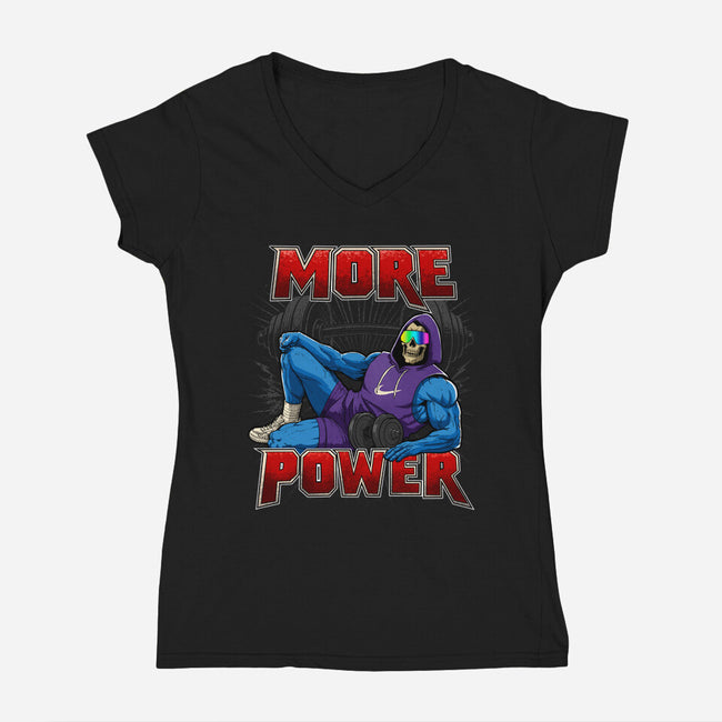 More Power-Womens-V-Neck-Tee-Diego Oliver