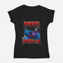 More Power-Womens-V-Neck-Tee-Diego Oliver
