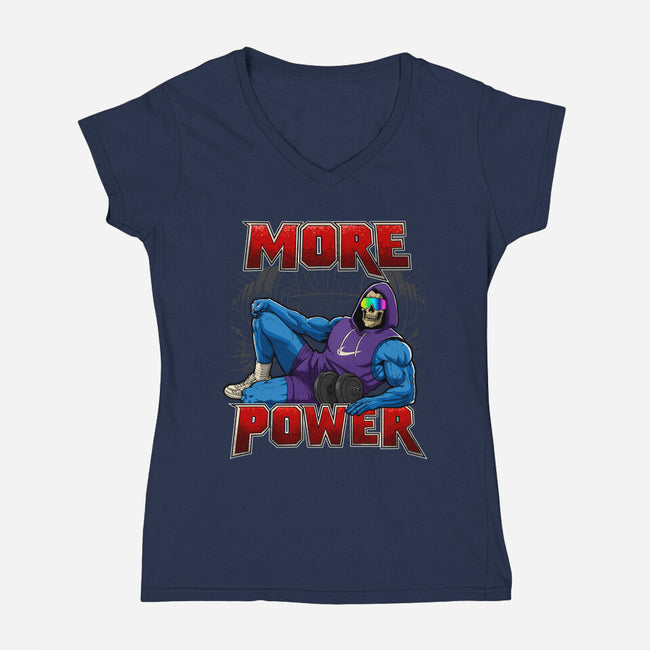 More Power-Womens-V-Neck-Tee-Diego Oliver