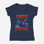 More Power-Womens-V-Neck-Tee-Diego Oliver