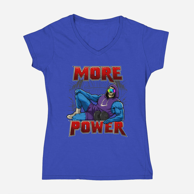 More Power-Womens-V-Neck-Tee-Diego Oliver
