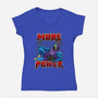 More Power-Womens-V-Neck-Tee-Diego Oliver