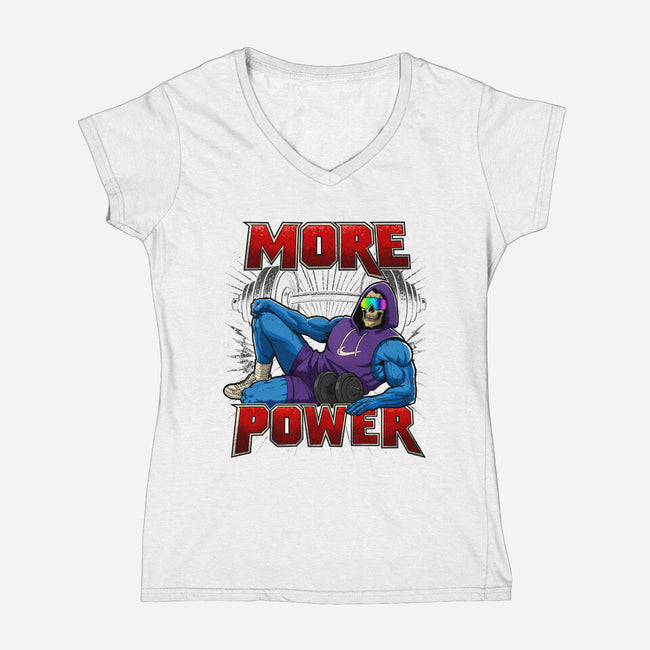 More Power-Womens-V-Neck-Tee-Diego Oliver
