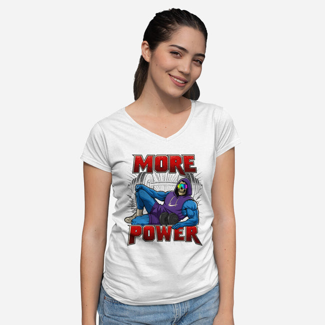 More Power-Womens-V-Neck-Tee-Diego Oliver