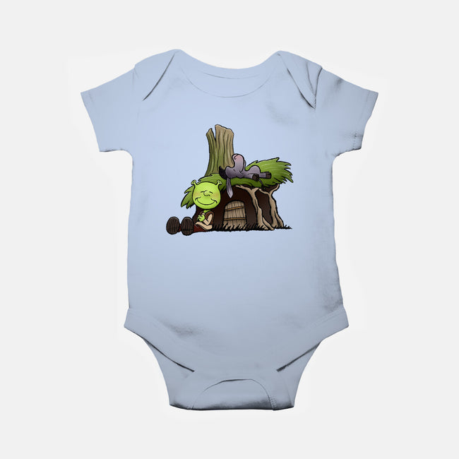 Happiness Is Onions-Baby-Basic-Onesie-DrawnByBryan