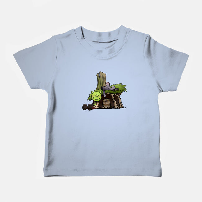 Happiness Is Onions-Baby-Basic-Tee-DrawnByBryan