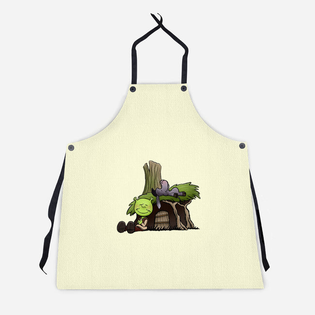 Happiness Is Onions-Unisex-Kitchen-Apron-DrawnByBryan