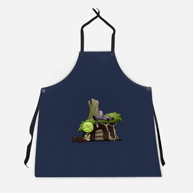 Happiness Is Onions-Unisex-Kitchen-Apron-DrawnByBryan