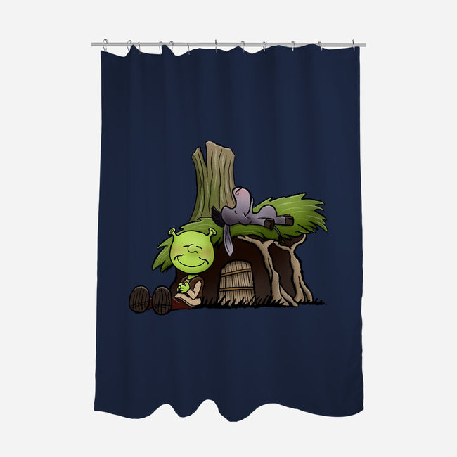 Happiness Is Onions-None-Polyester-Shower Curtain-DrawnByBryan
