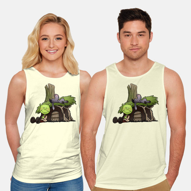 Happiness Is Onions-Unisex-Basic-Tank-DrawnByBryan