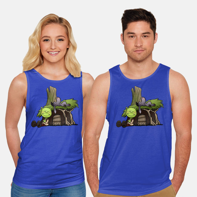 Happiness Is Onions-Unisex-Basic-Tank-DrawnByBryan