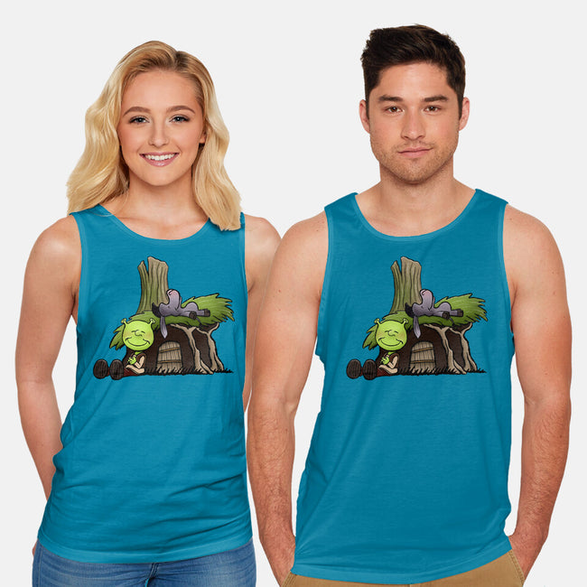 Happiness Is Onions-Unisex-Basic-Tank-DrawnByBryan