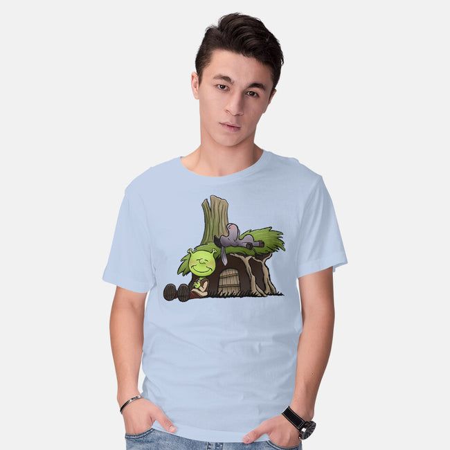 Happiness Is Onions-Mens-Basic-Tee-DrawnByBryan