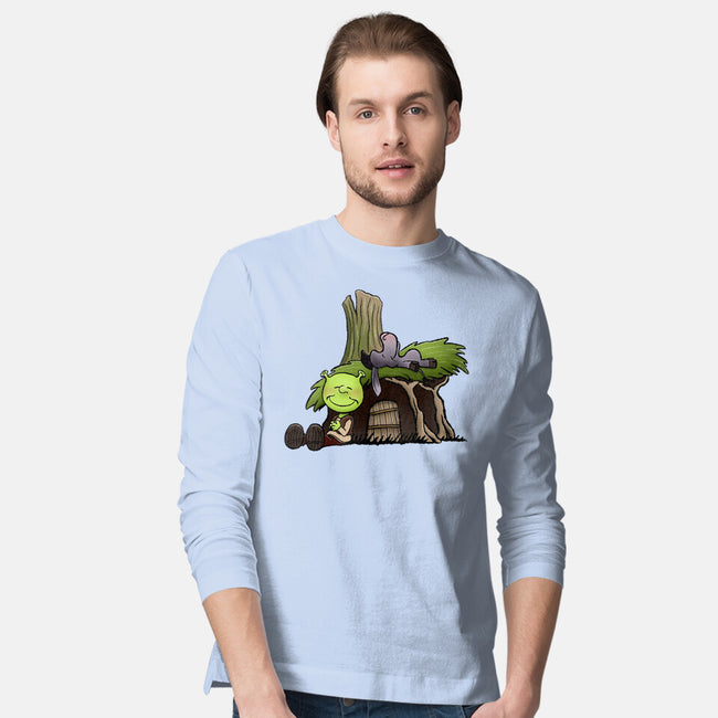 Happiness Is Onions-Mens-Long Sleeved-Tee-DrawnByBryan