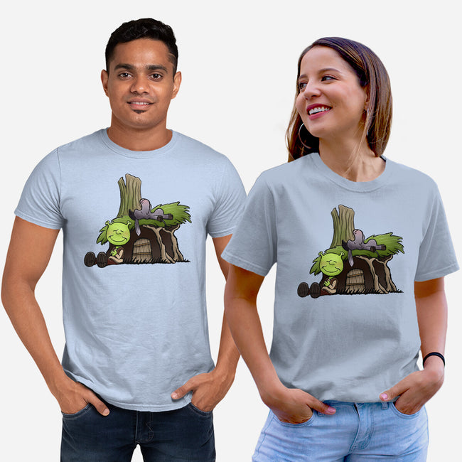 Happiness Is Onions-Unisex-Basic-Tee-DrawnByBryan