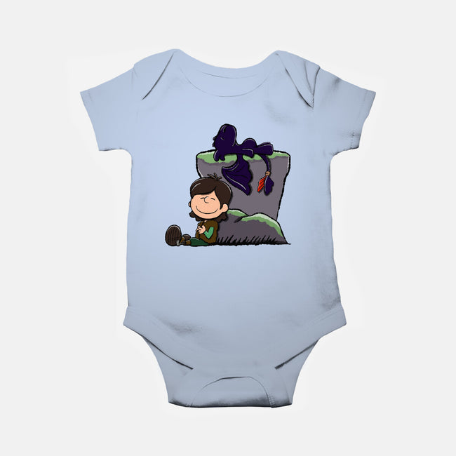 Dragons Good Grief-Baby-Basic-Onesie-DrawnByBryan