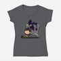 Dragons Good Grief-Womens-V-Neck-Tee-DrawnByBryan