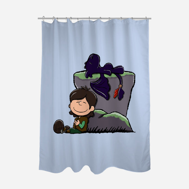 Dragons Good Grief-None-Polyester-Shower Curtain-DrawnByBryan