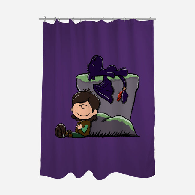 Dragons Good Grief-None-Polyester-Shower Curtain-DrawnByBryan