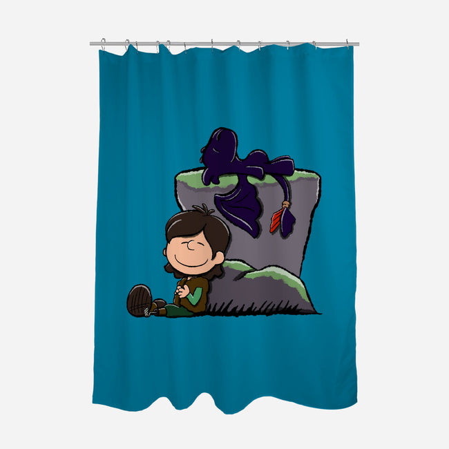 Dragons Good Grief-None-Polyester-Shower Curtain-DrawnByBryan