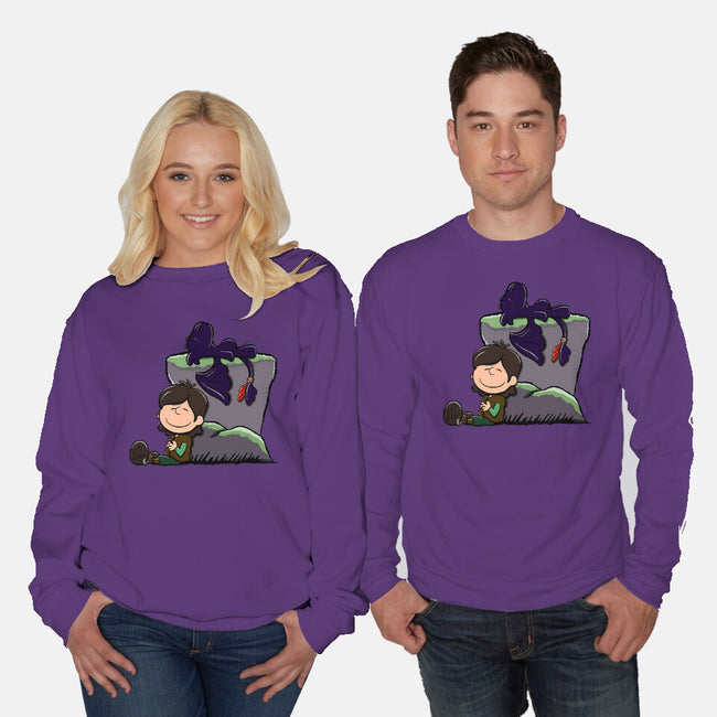 Dragons Good Grief-Unisex-Crew Neck-Sweatshirt-DrawnByBryan