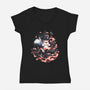 Fire And Enchantment-Womens-V-Neck-Tee-Estudio Horta