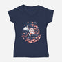 Fire And Enchantment-Womens-V-Neck-Tee-Estudio Horta