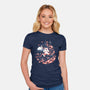 Fire And Enchantment-Womens-Fitted-Tee-Estudio Horta