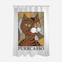 Purrcasso-None-Polyester-Shower Curtain-Thiago Correa